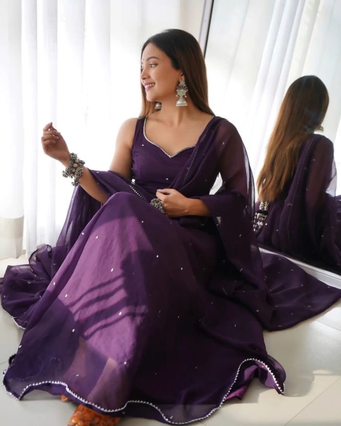 Party Wear Look Gown & Dupatta Set