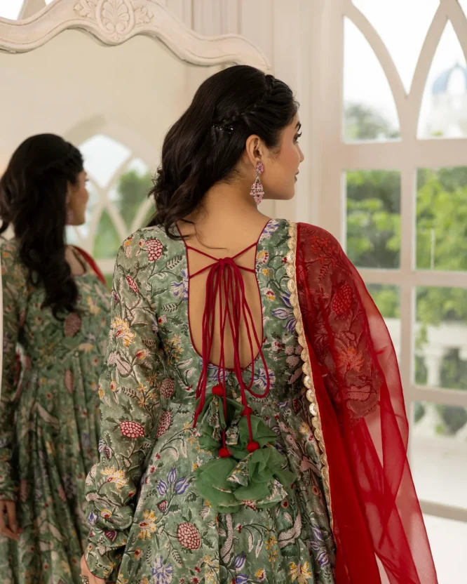 Forest Bloom Chanderi Set
