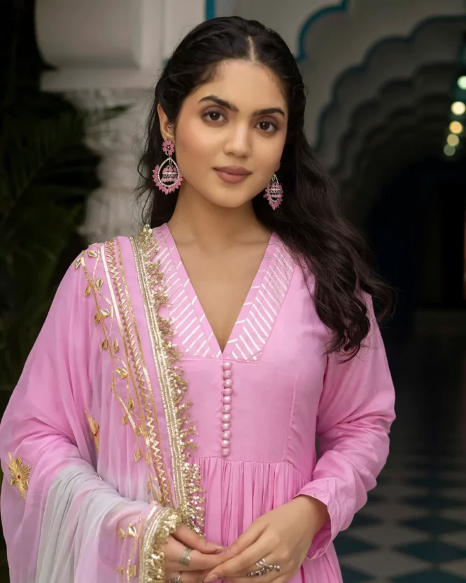 Blush Pink Gotta Patti Kurta Set