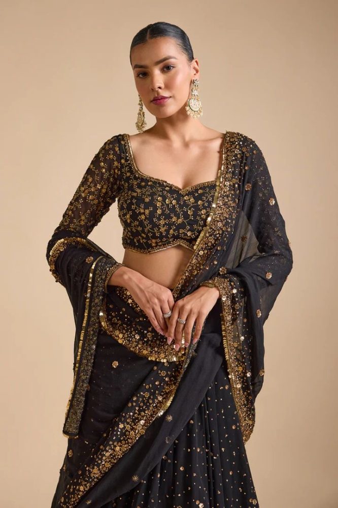 Noir Royale Lehenga Set