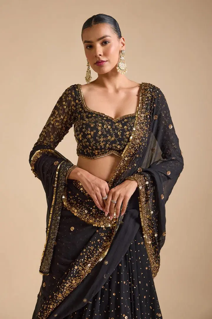 Noir Royale Lehenga Set
