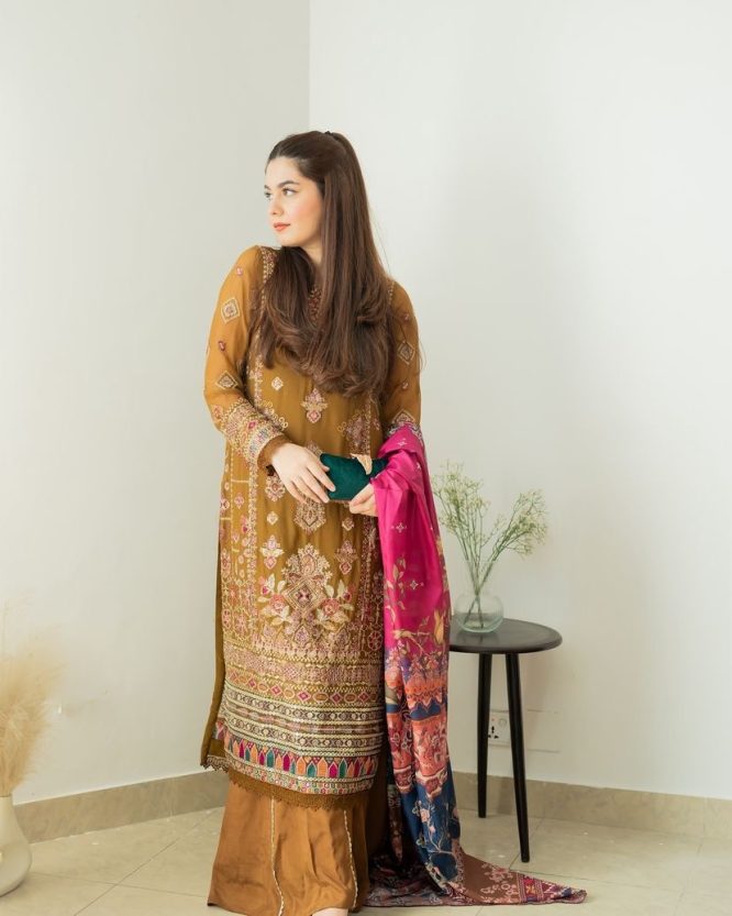 Sunehri Afsana Sharara Set