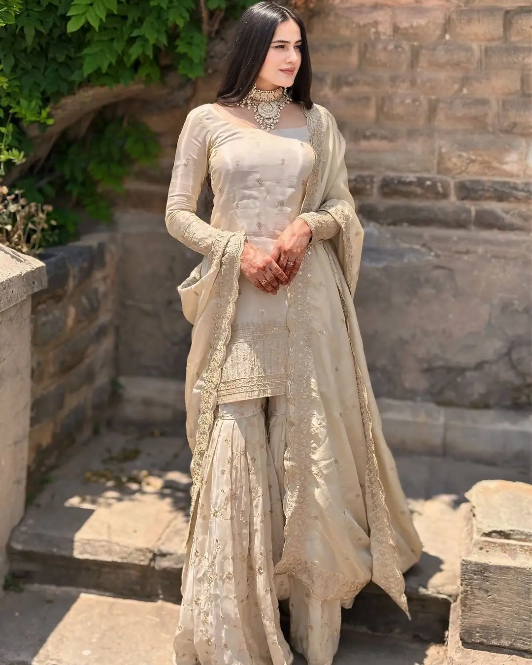 Fairy Tale Sequins Sharara Suit Set