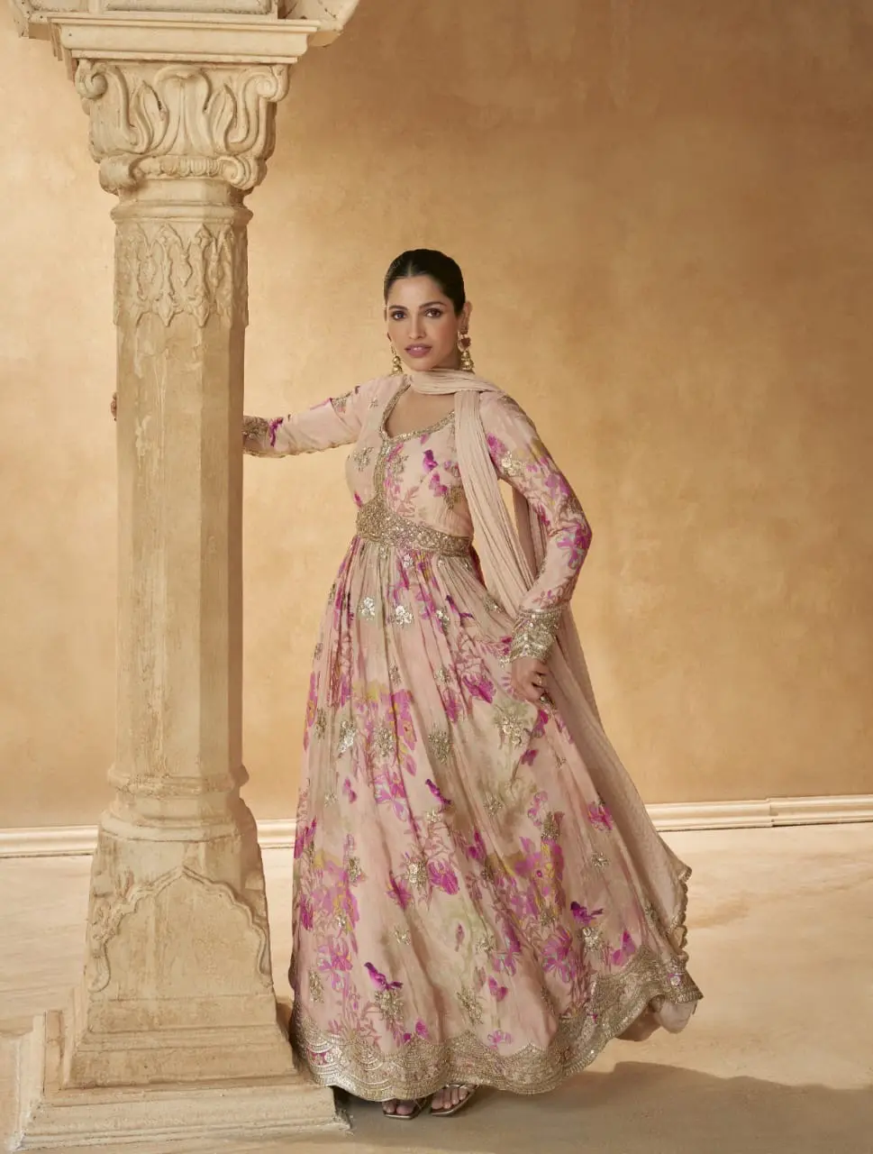 Floral Enchantment Anarkali