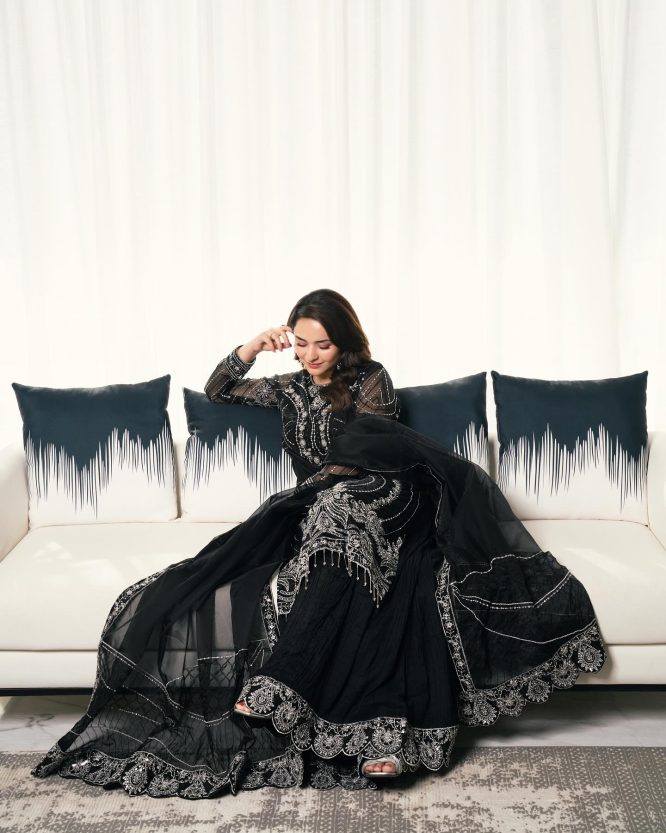 Black Suit With Silver Embroidery