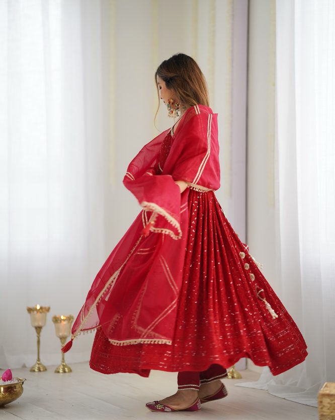 Ruby Radiance Kurti Set