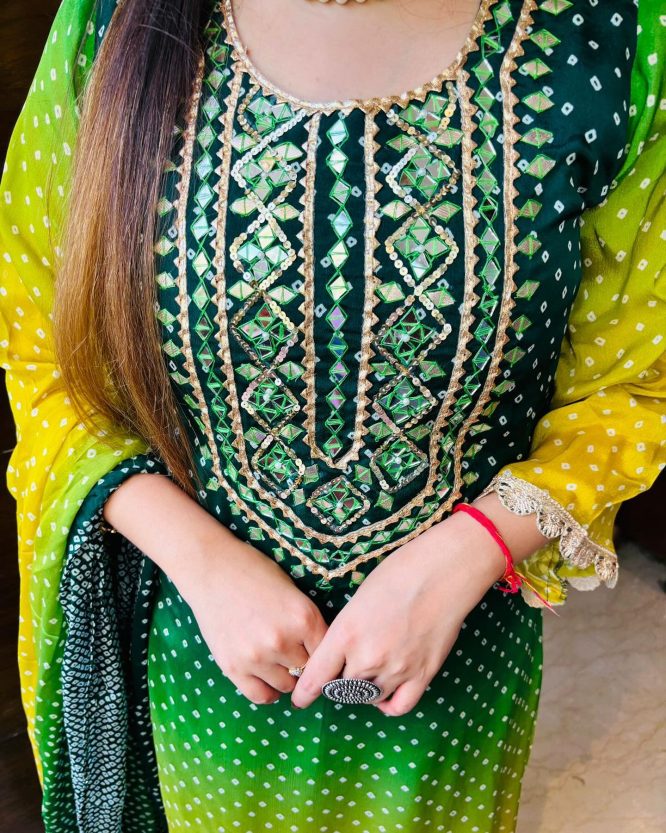 Rang Mahal Bandhani Suit Set