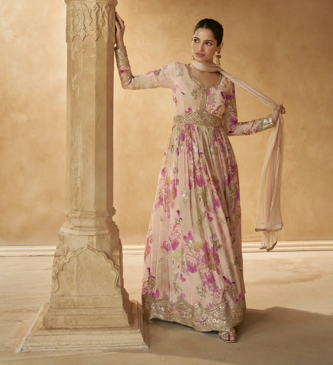 Floral Enchantment Anarkali