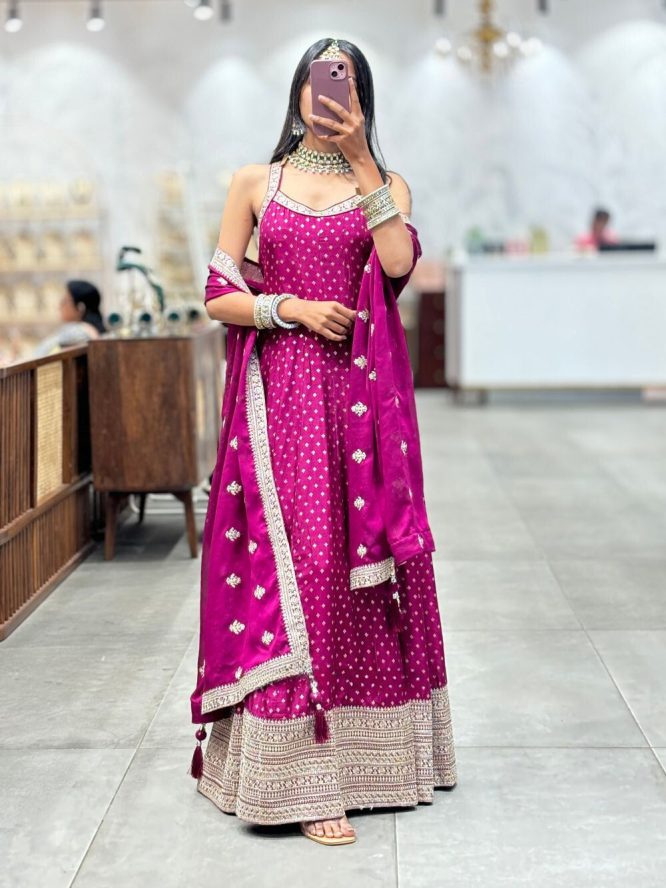 Gulabi Grace Anarkali Suit Set