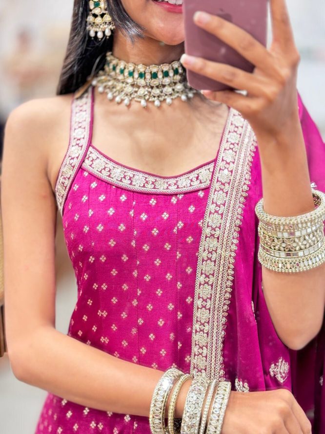 Gulabi Grace Anarkali Suit Set