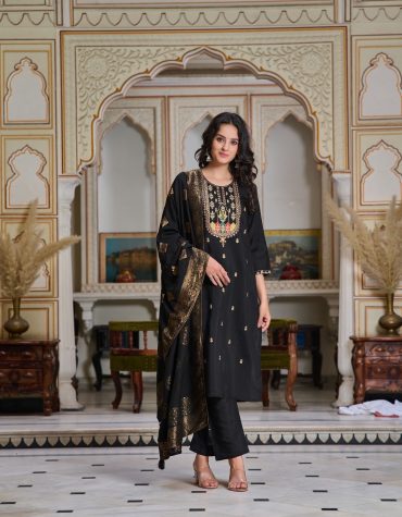 Meherbanu Royal Chanderi Silk Suit