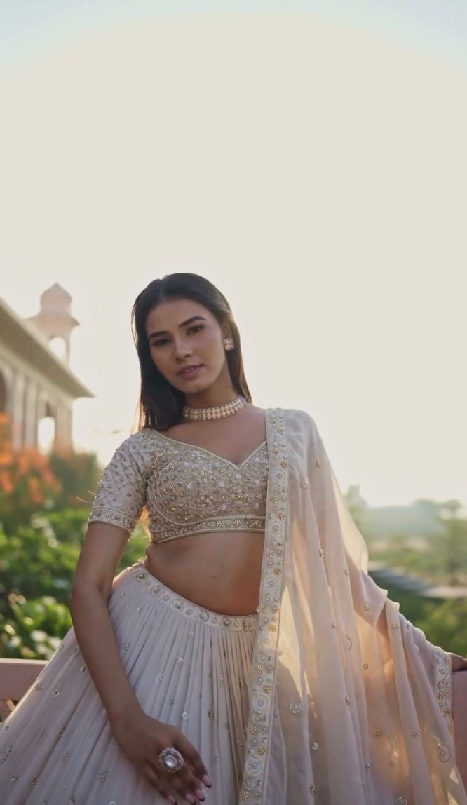 Golden Ivory Radiance Lehenga