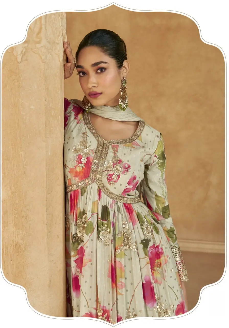 Floral Enchantment Anarkali