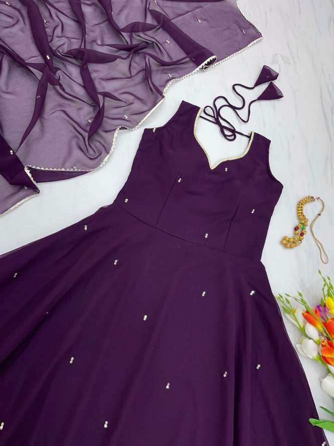Party Wear Look Gown & Dupatta Set
