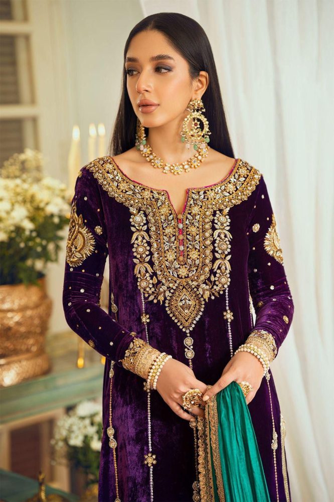 Luxurious Velvet Kurti Palazzo Set
