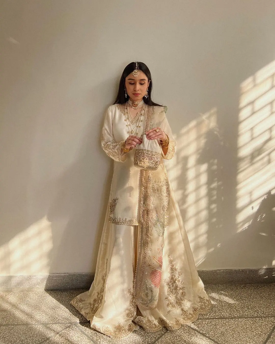 Ivory Enchantment Gharara Set
