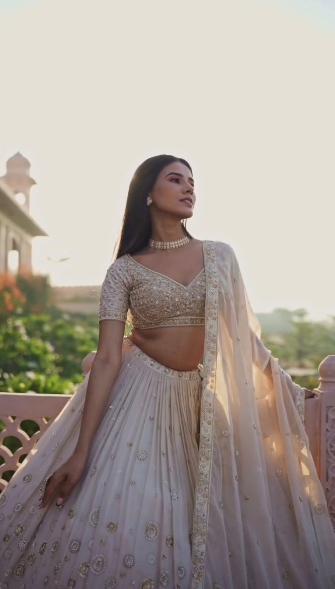 Golden Ivory Radiance Lehenga
