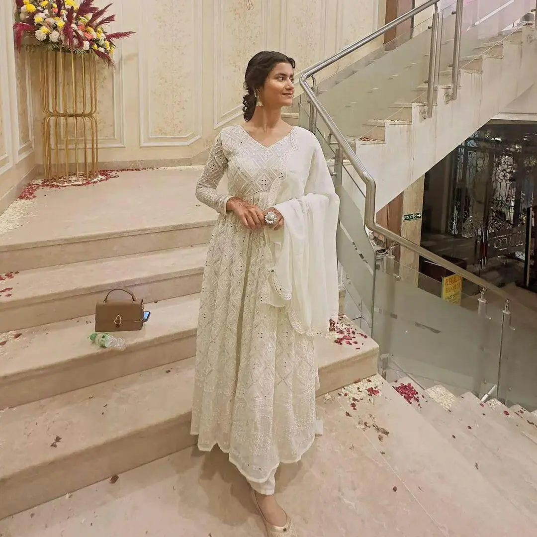 Chandni Mirrorwork Anarkali