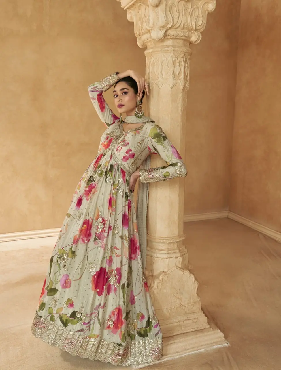 Floral Enchantment Anarkali