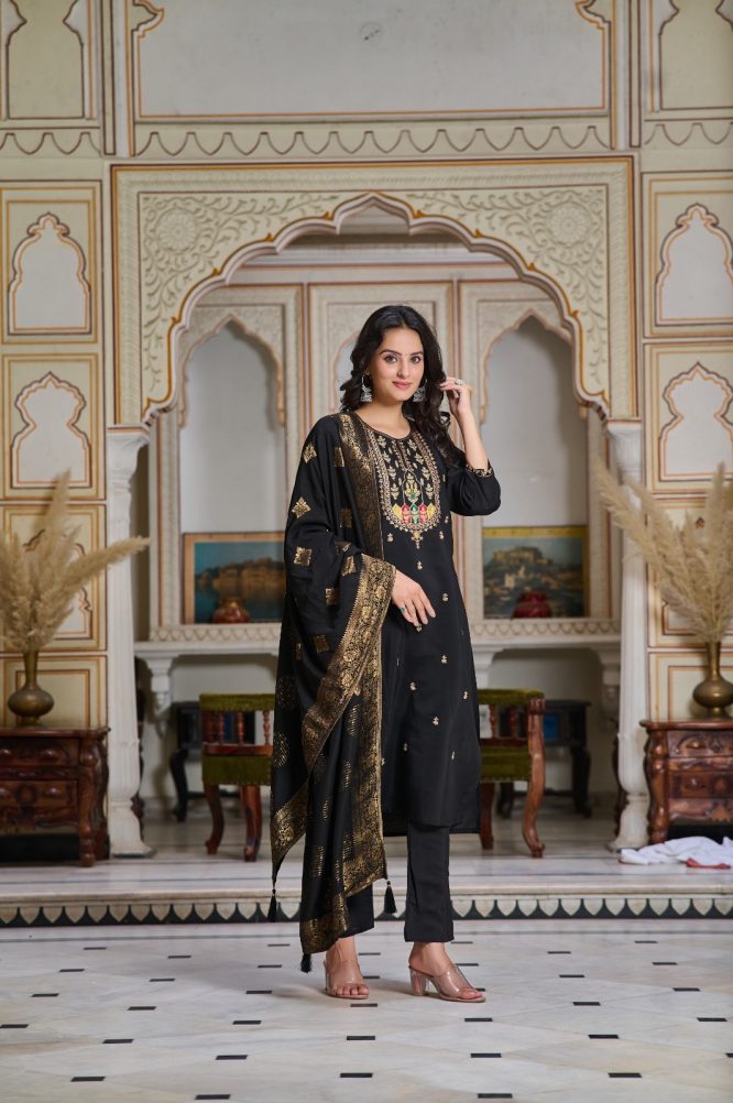 Meherbanu Royal Chanderi Silk Suit