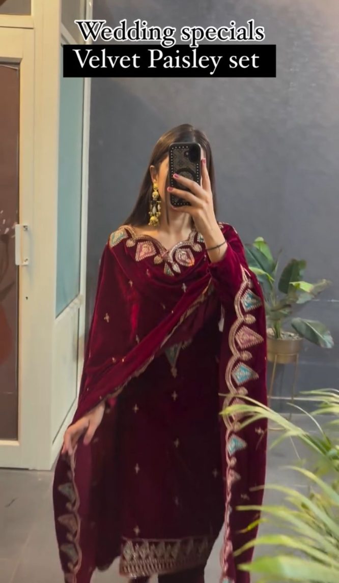 Maroon Majesty Ensemble Suit Set