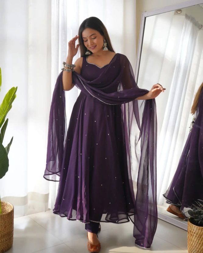 Party Wear Look Gown & Dupatta Set