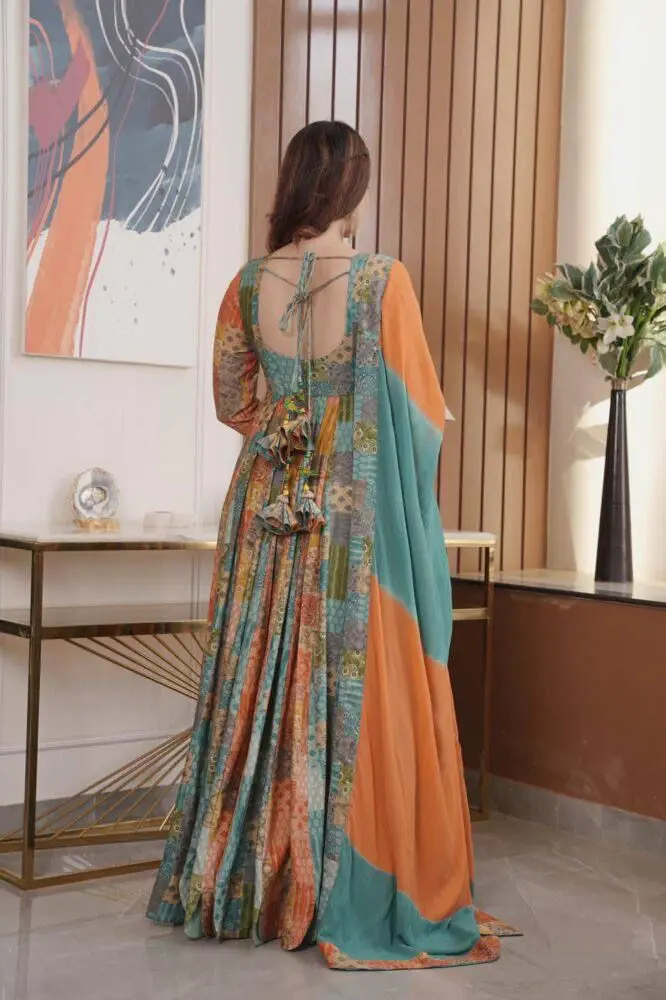 Multicolor Rayon Suit Set