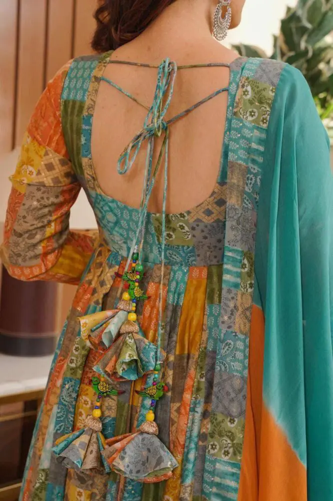 Multicolor Rayon Suit Set