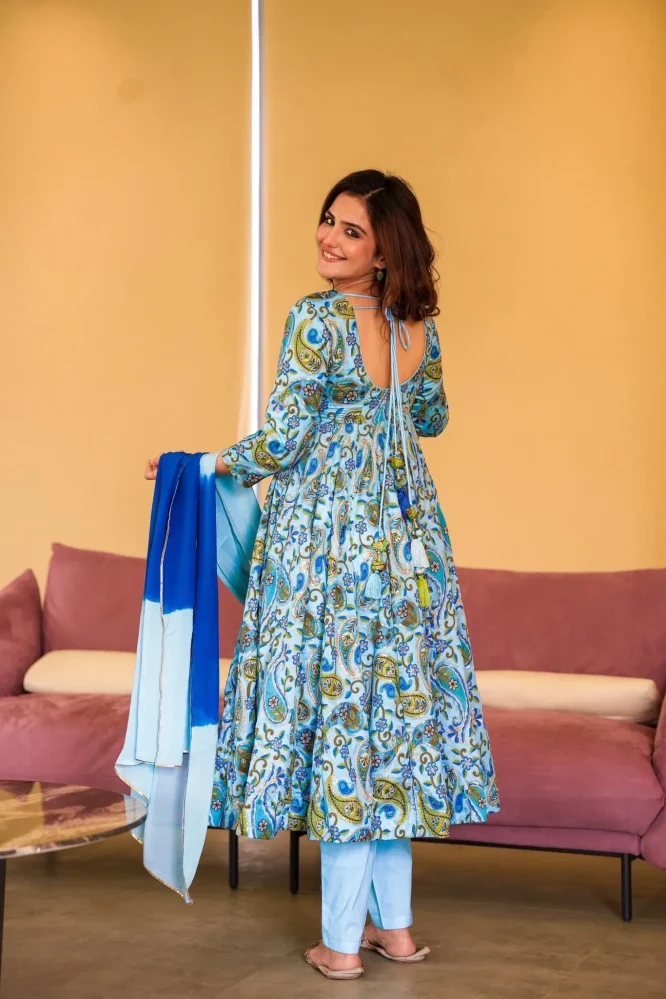 Diamond Spark Designer Digital Printed Suit Set With Bottom and Dupatta