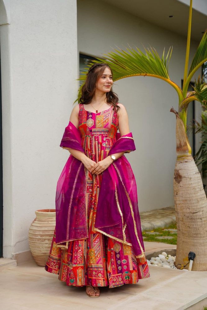 Royal Mosaic Silk Ensemble