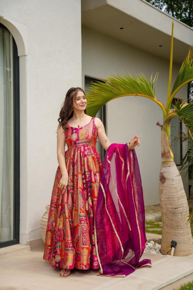 Royal Mosaic Silk Ensemble
