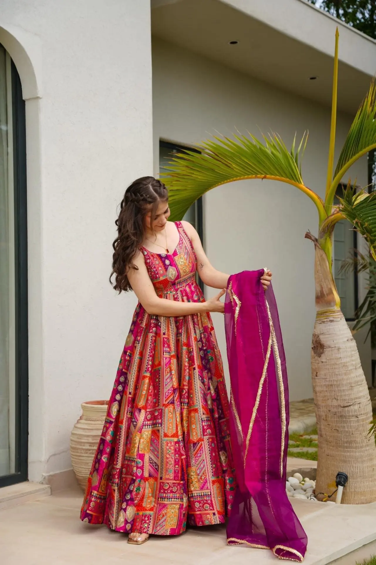 Royal Mosaic Silk Ensemble