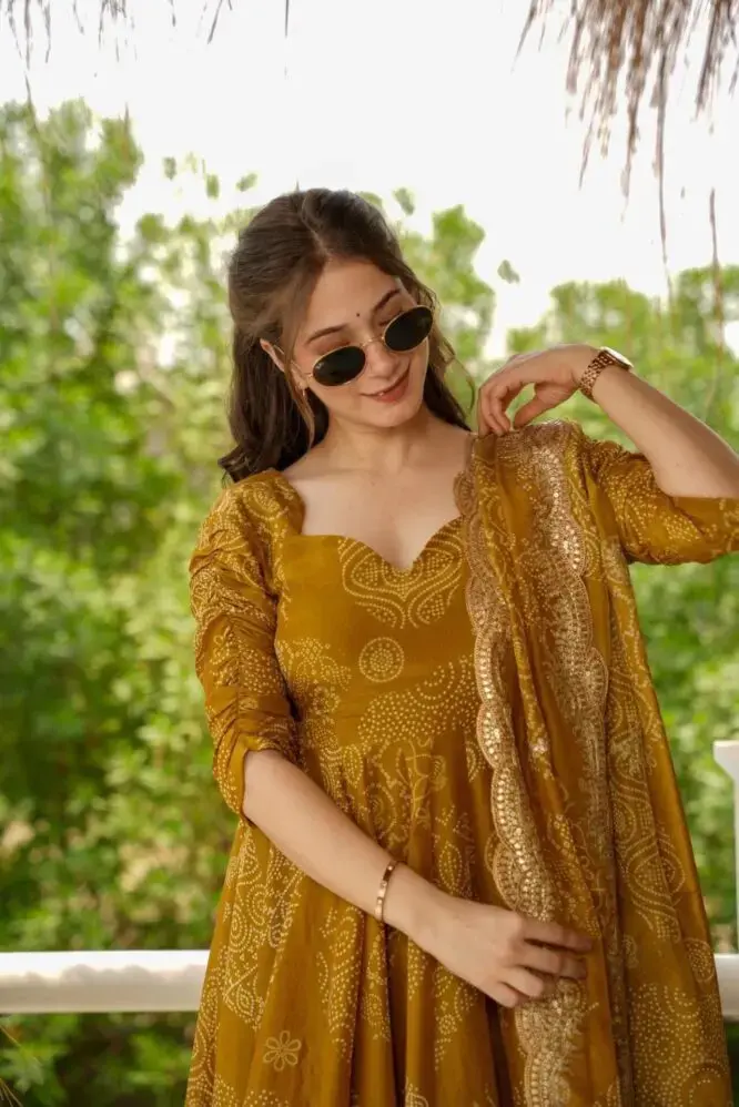 Golden Cosmos Boho Suit