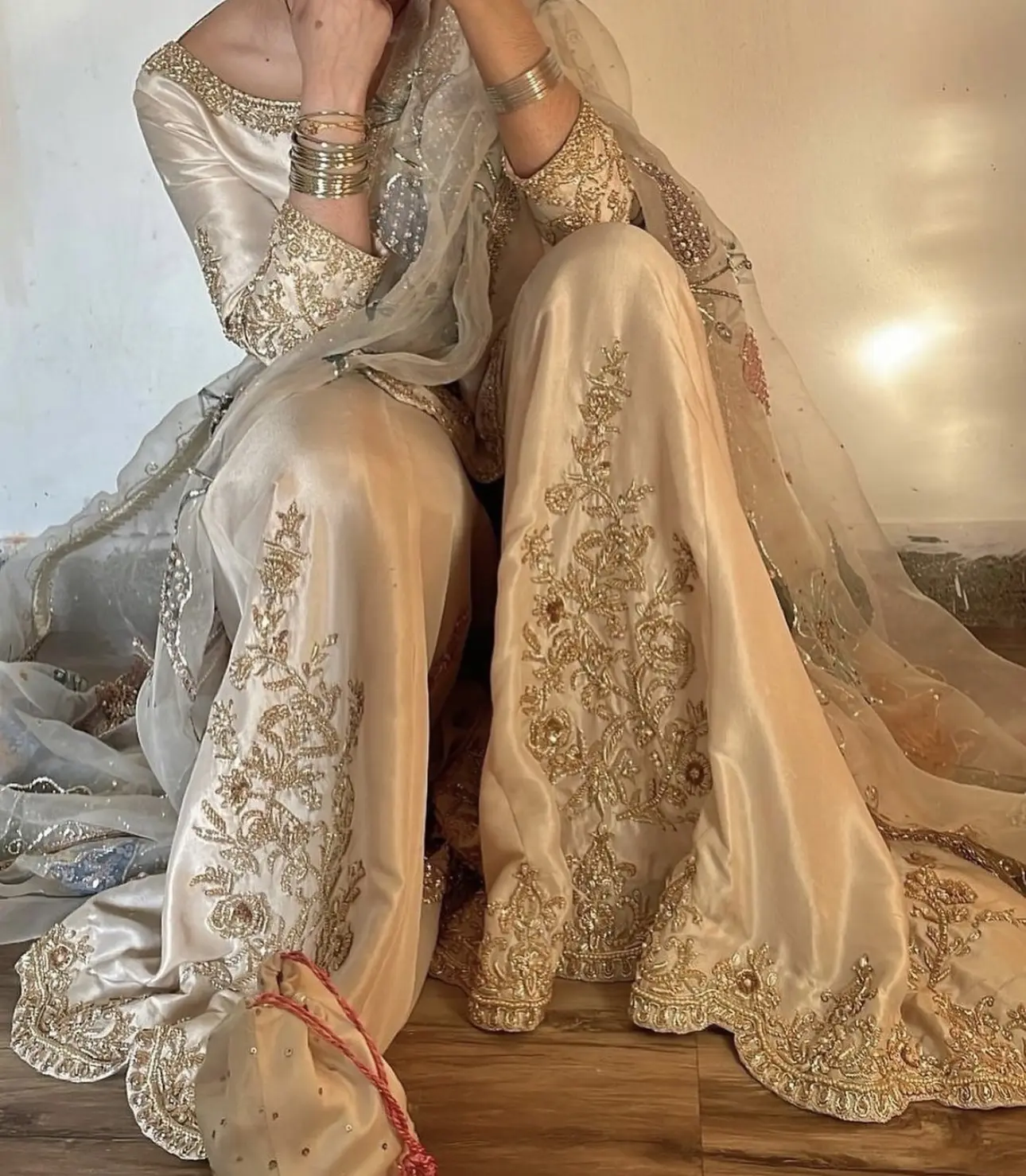 Ivory Enchantment Gharara Set