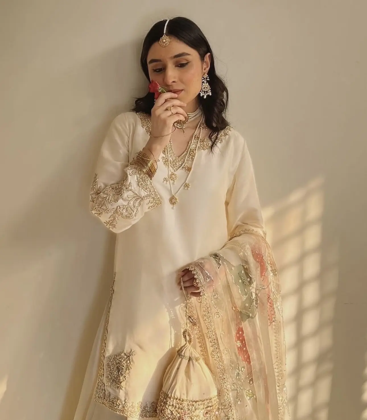 Ivory Enchantment Gharara Set