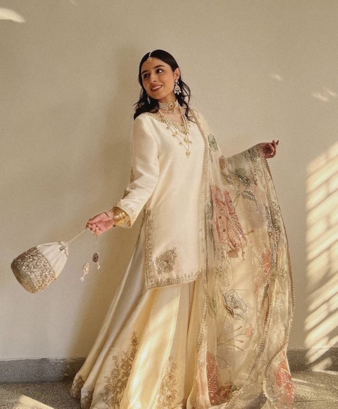 Ivory Enchantment Gharara Set
