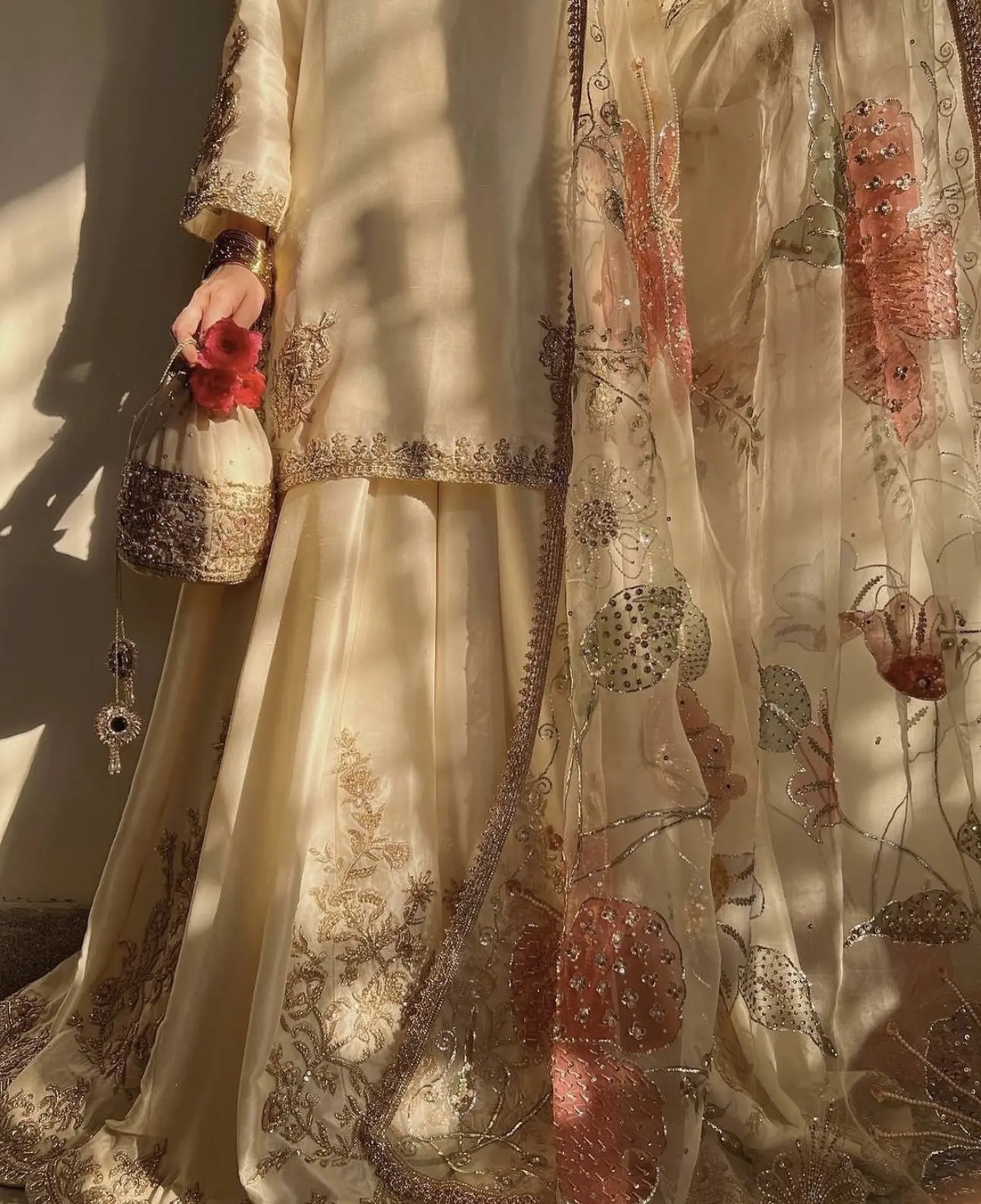 Ivory Enchantment Gharara Set