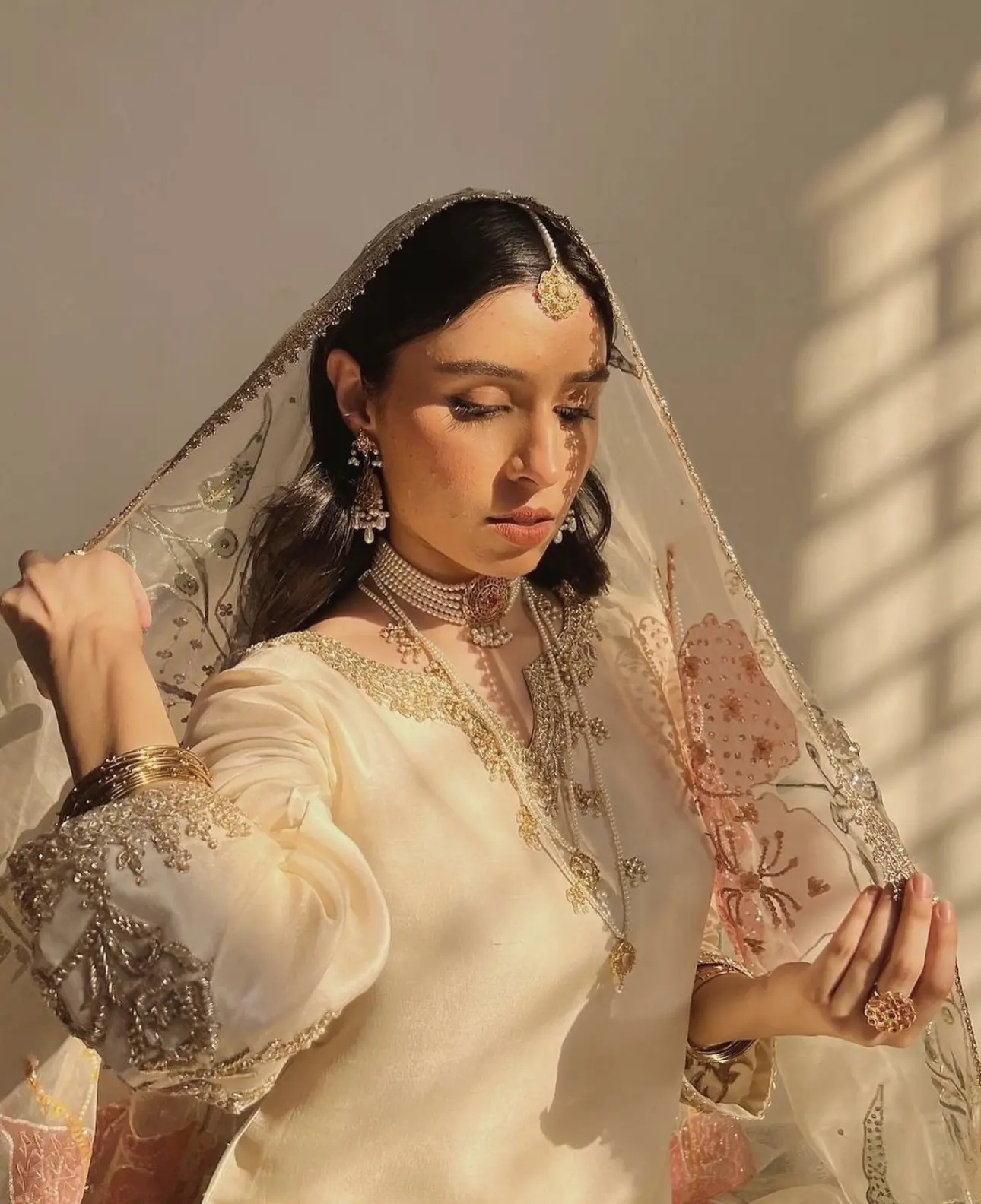 Ivory Enchantment Gharara Set
