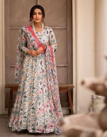 Blossom Elegance Anarkali