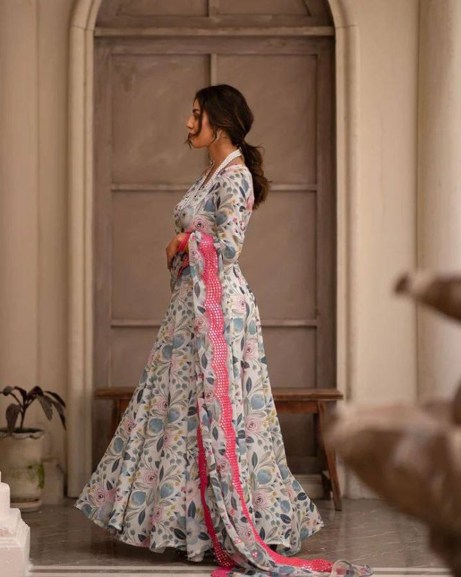Blossom Elegance Anarkali