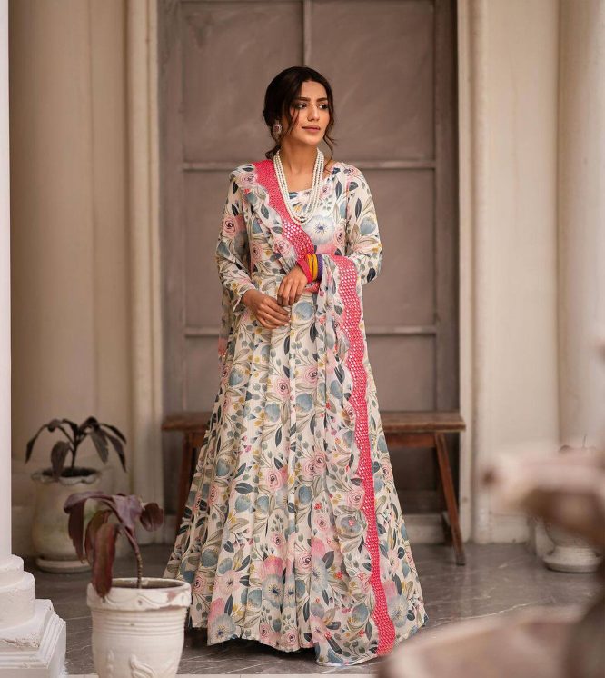 Blossom Elegance Anarkali