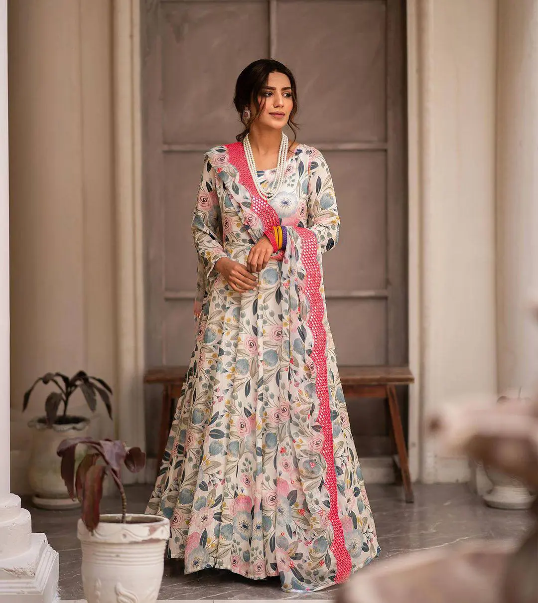 Blossom Elegance Anarkali