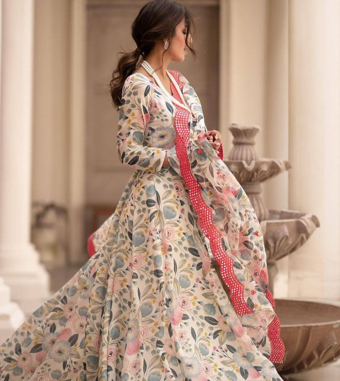 Blossom Elegance Anarkali