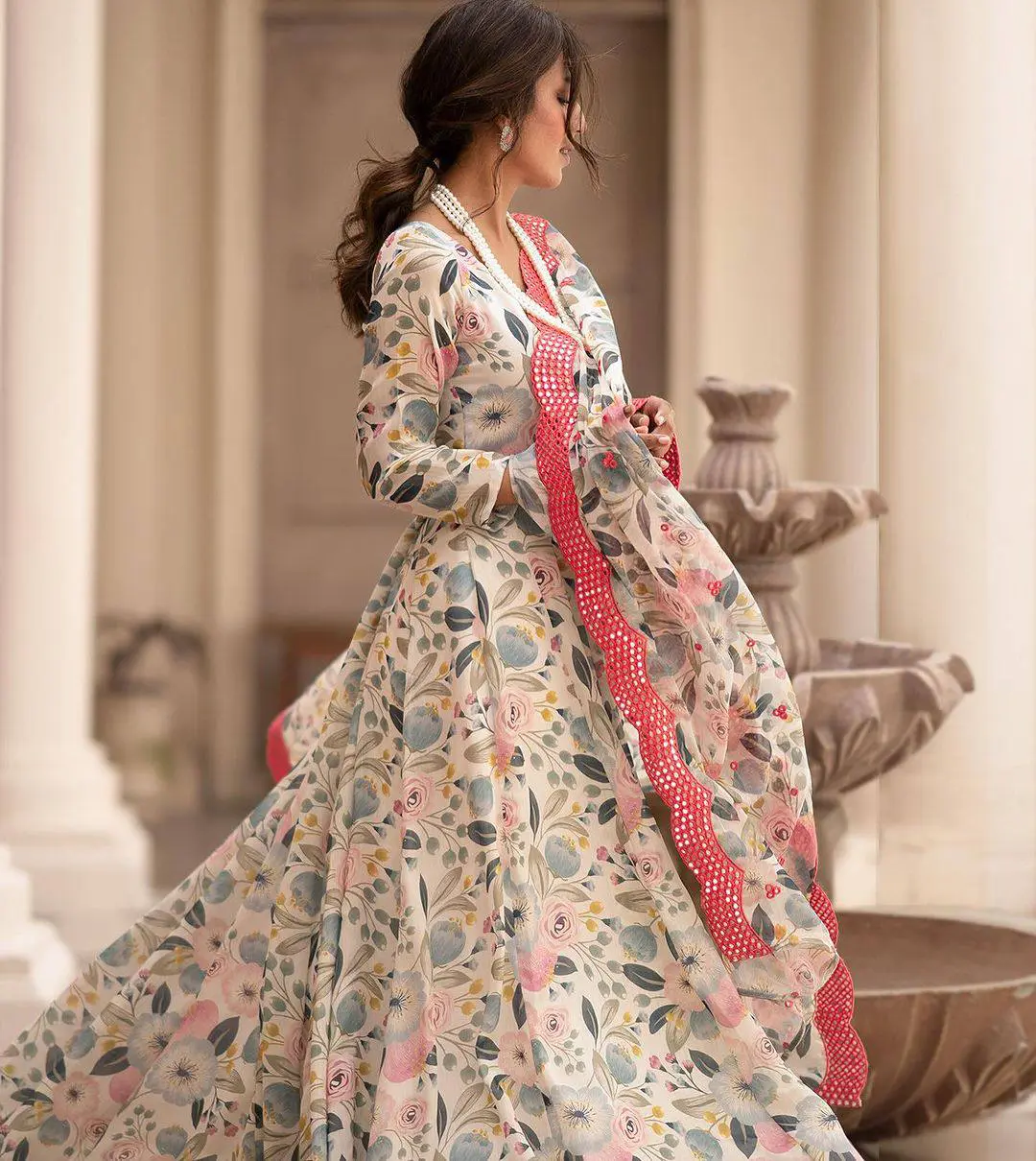 Blossom Elegance Anarkali