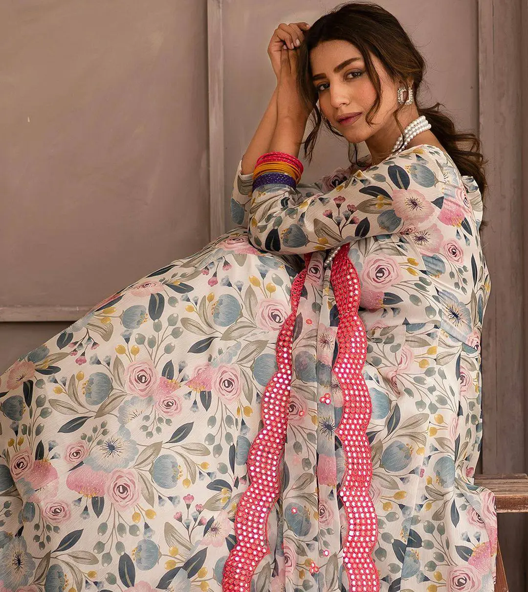 Blossom Elegance Anarkali