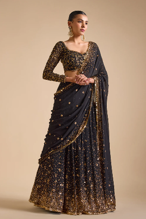Noir Royale Lehenga Set