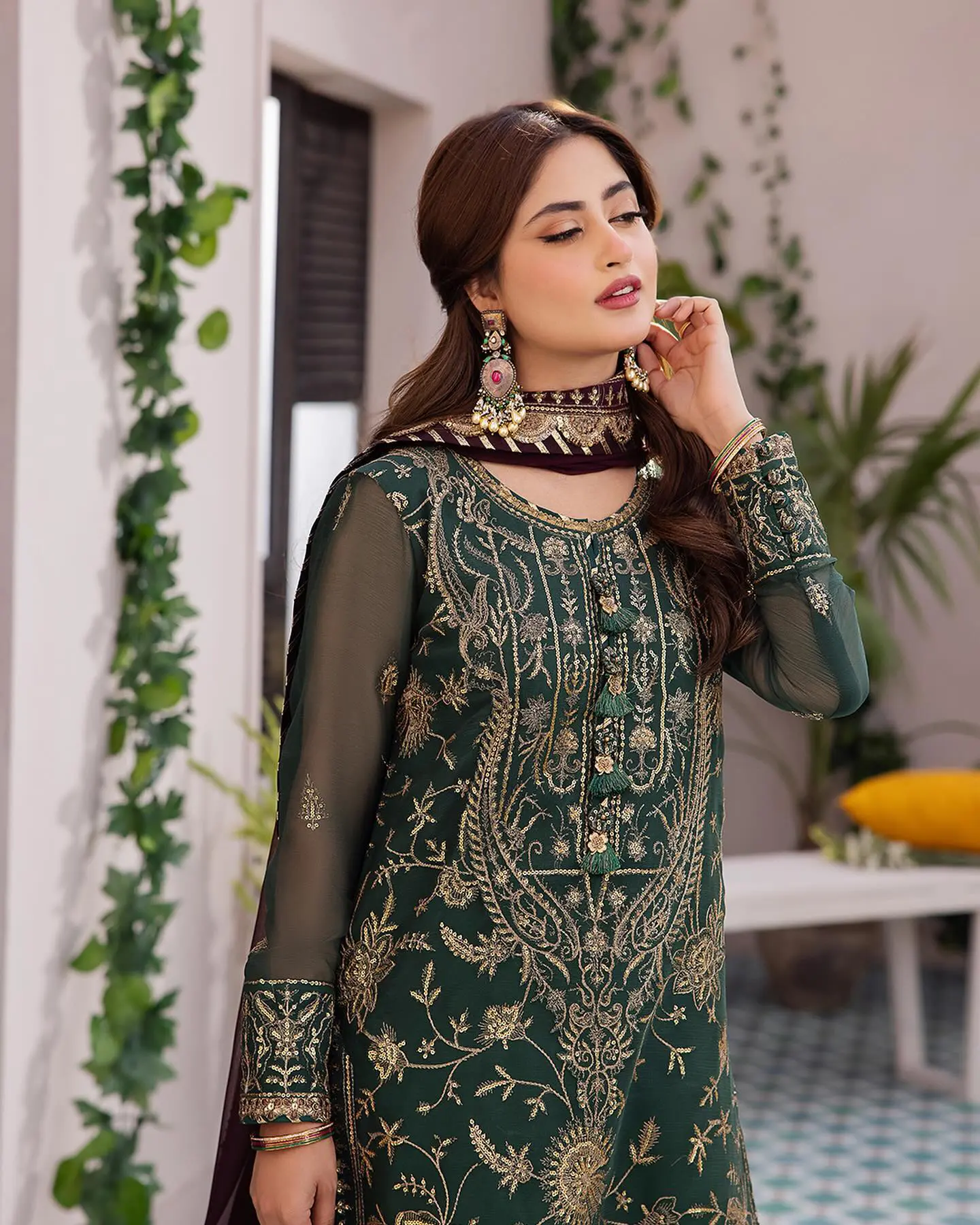Royal Lahori Embroidered Suit Set