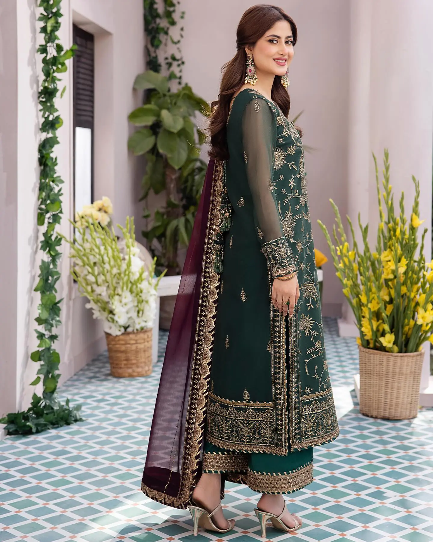 Royal Lahori Embroidered Suit Set