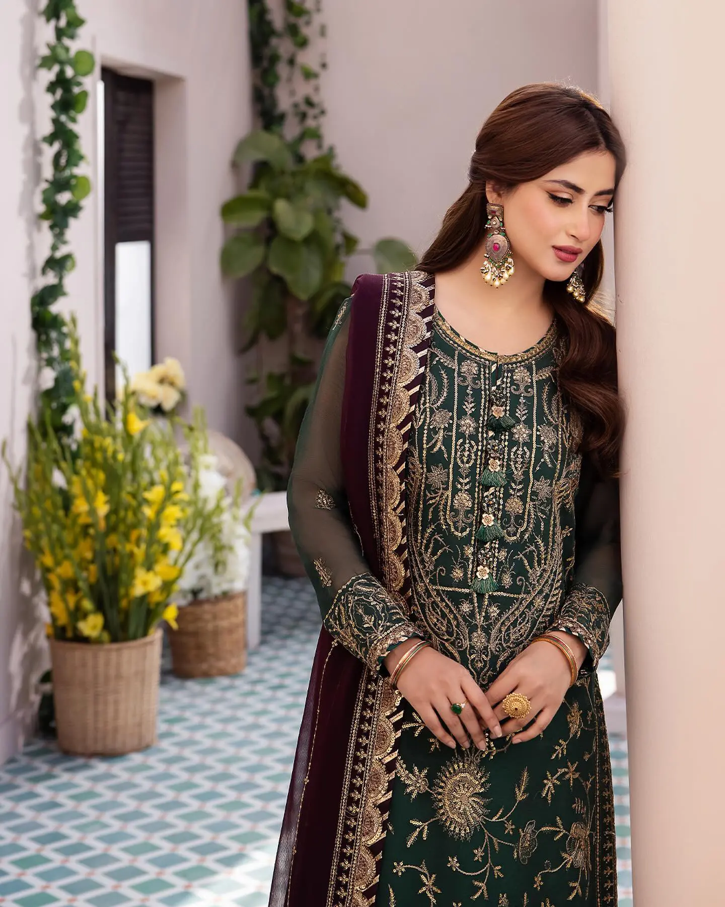 Royal Lahori Embroidered Suit Set