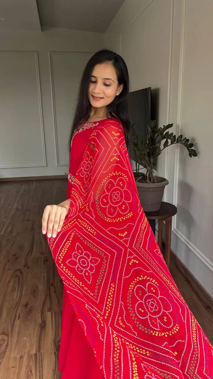 Scarlet Grace Embroidered Gown